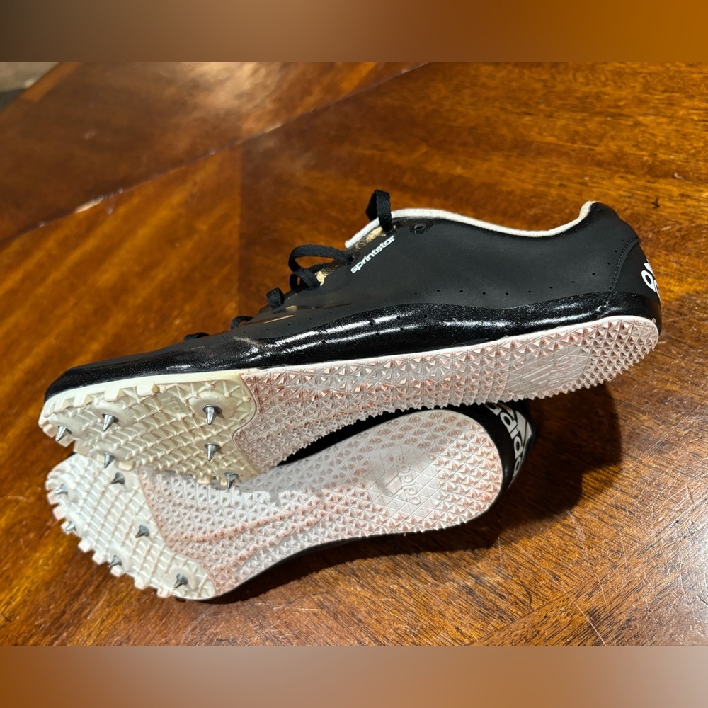 Adidas Sprintstar  Running Black Men’s Athletic Shoes with Subtle Stripe Accents - Picture 9 of 13